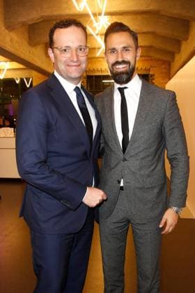 Jens Spahn mit Ehemann Daniel Funke beim Dreamball 2019 im Westhafen Event & Convention Center (WECC) in Berlin. *** Jens Spahn with husband Daniel Funke at the Dreamball 2019 at the Westhafen Event Convention Center WECC in Berlin. Copyright: xEventpressxGolejewskix