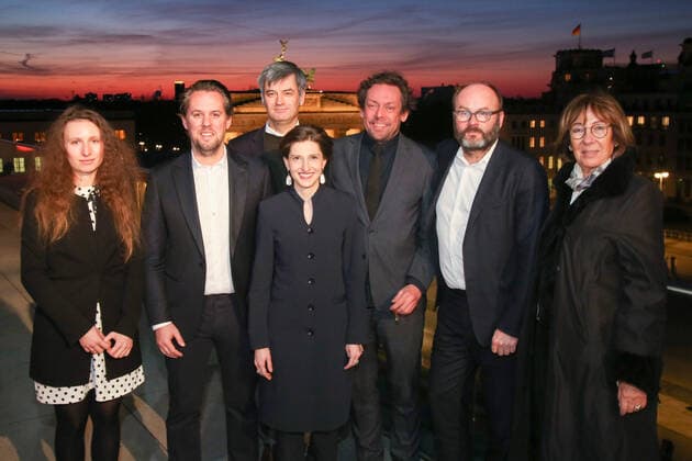 Anna Korsun, Philippe Block, Christop Brach, Daniela Danz, Dominik Lejman, Thomas Demand and Jeanine Meerapfel at the Grand Art Award ceremony at the Akademie der Kuenste on 18 03 2018 in Berlin Eventpress Rekdal Date 18 03 2018 Copyright: xEventpressxRekdalx