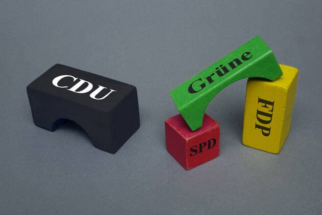 building blocks with party names building blocks with party names, 21 03 2021, Borkwalde, Brandenburg, On different building blocks are party names