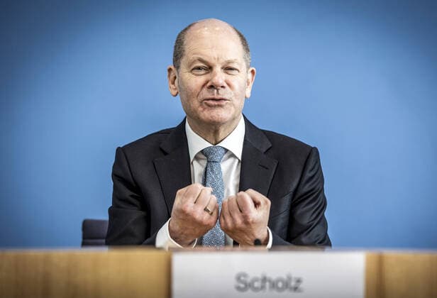 Federal Minister of Finance Olaf Scholz, SPD, at the Federal Press Conference Berlin, 24 03 2021, Berlin Germany Copyright: xThomasxImo photothek.dex
