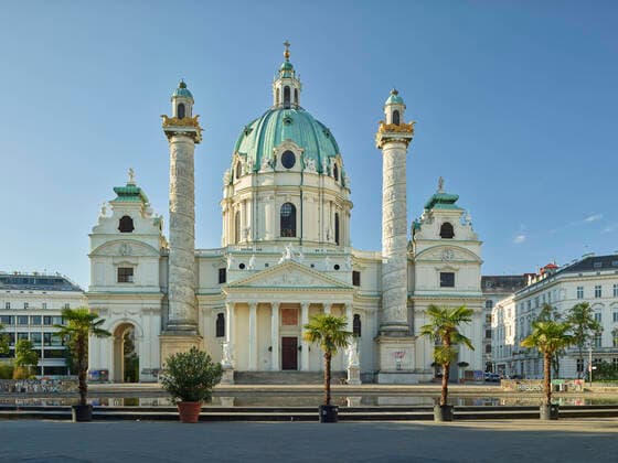 Karlskirche, Karlsplatz, 4. Bezirk Wieden, Wien, Österreich *** Karlskirche, Karlsplatz, 4 district Wieden, Vienna, Austria