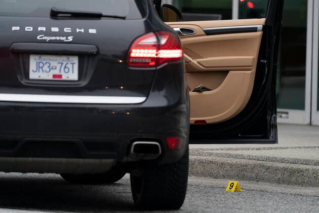 March 27, 2021, Vancouver, BC, Canada: The scene outside of the Lynn Valley Library, in North Vancouver, B.C., Saturday, March 27, 2021. Police say multiple victims were stabbed inside and outside the library today. Vancouver Canada  - ZUMAc35_ 20210327_zaf_c35_088 Copyright: xJonathanxHaywardx