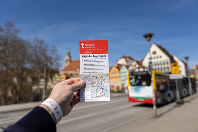 Tuebingen themed pictures Tuebingen in time of corona pandemic, 28 03 2021 themed pictures Tuebingen in time of corona pandemic, bracelet, day ticket, 28 03 2021, Copyright: xEIBNER DROFITSCHx EP_ddh
