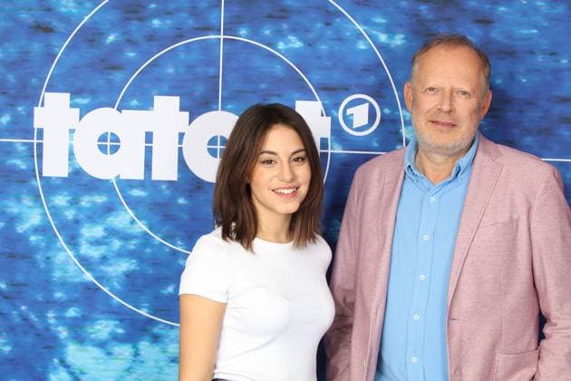 Almila Bagriacik, Axel Milberg, Pressetermin Tatort, Hotel Grand Elysée Hamburg, 12.07.2018, *** Almila Bagriacik, Axel Milberg, press event Tatort, Hotel Grand Elysée Hamburg, 12 07 2018, Copyright: xEventpressxMPx