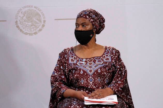 Generation Equality Forum in Mexico City MEXICO CITY, MEXICO, MARCH 29: Phumzile Mlambo-Ngcuka, Executive Director of UN Women, speaks during a press conference as part of the inauguration of the Equality Generation Forum at National Palaceon March 29, 2021 in Mexico City, Mexico. Copyright: xLuisxBarronx EYEPIXGROUP_LB_29032021_5577