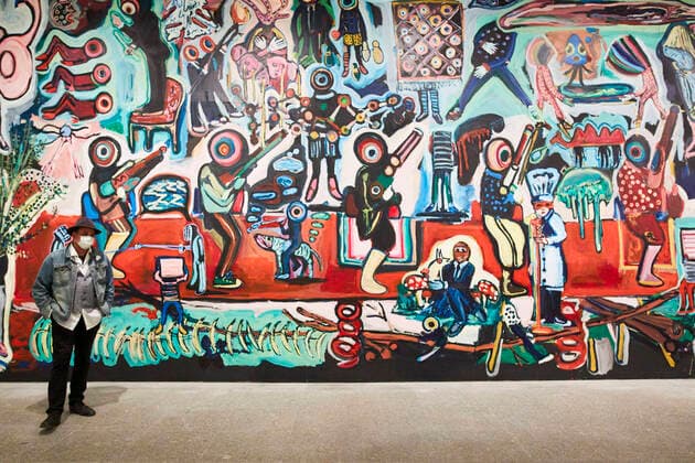 Bilder des Jahres 2021, Entertainment 03 März Entertainment Themen der Woche KW13 Bilder des Jahres 2021, Entertainment 03 März Entertainment Bilder des Tages The artist Yassine Balbzioui, in the exhibition Moroccan Trilogy , at the Reina Sofia Museum, in Madrid, (Spain), on 30 March 2021. This exhibition, the first to be presented at the Reina Sofia Museum in 2021, shows the diversity of artistic expression in modern Morocco, highlighting the leading figures of each period, from the transition to independence (1950-1969) and the so-called Years of Lead (1970-1999) to the present day (2000-2020). 30 MARCH 2021;QUEEN SOFIA MUSEUM;ART;MUSEUMS;EXHIBITION;PAINTINGS Jesus Hellin LagenciaEP 03 30 2021 MADRID MADRID Spain Copyright: xJesusxHellinx 3627593