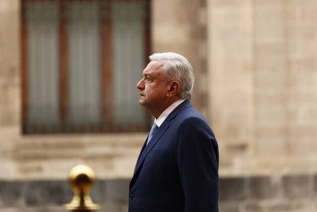 President of Mexico, Andres Manuel Lopez Obrador, addresses his message of the first 100 days of the third year of government at the National Palace in Mexico City, Mexico, 30 March 2021. EFE José Méndez First 100 days of the third year of Lopez Obrador government !ACHTUNG: NUR REDAKTIONELLE NUTZUNG!  Copyright: xJoséxMéndezx MEX8578 20210331-637527545734237517
