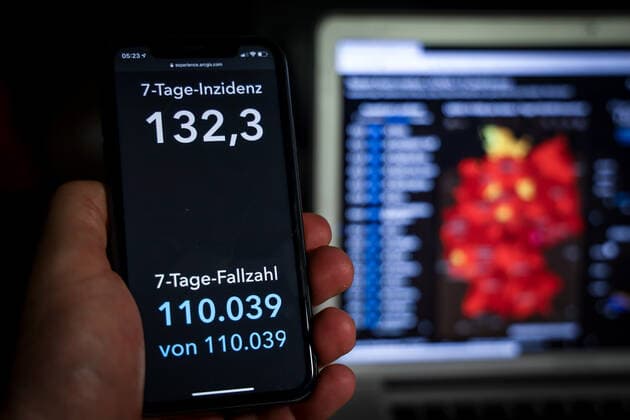 Coronavirus in Germany Covid 19 Dashboard of the Robert Koch Institute 31 03 2021 Robert Koch Institute 7 days Incidence 132.3 7 days Number of cases 110 039