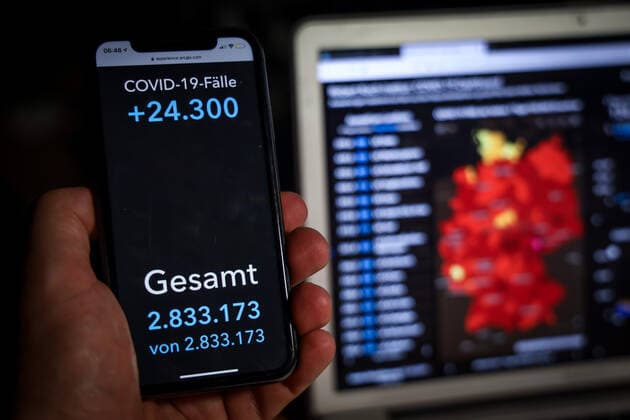 Coronavirus in Germany Covid 19 Dashboard of the Robert Koch Institute 01 04 2021 Robert Koch Institute COVID 19 cases 2 833 173 Addition of 24 300 compared to previous day