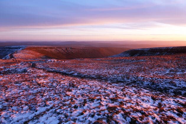 Brecon Beacons in winter, Brecon Beacons National Park, South Wales, United Kingdom, Europe Copyright: DavidxPickford 802-586