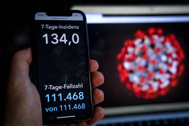 Coronavirus in Germany Covid 19 Dashboard of the Robert Koch Institute 02 04 2021 Robert Koch Institute 7 days Incidence 134.0 7 days Number of cases 111 468