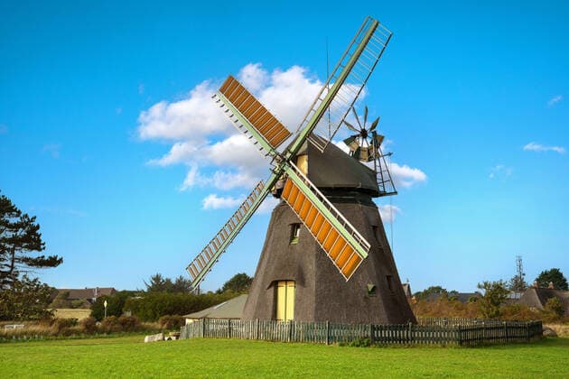 Windmill of Nebel on Amrum, North Frisia, Germany 1100100871