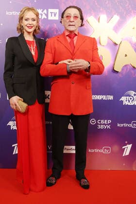 MOSCOW REGION, RUSSIA - APRIL 4, 2021: Singer Grigory Leps poses for a photo before the 2021 Zhara Music Awards ceremony at the Crocus City Hall. Vyacheslav Prokofyev TASS  TS0FB86F