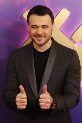MOSCOW REGION, RUSSIA - APRIL 4, 2021: Singer Emin Agalarov poses for a photo before the 2021 Zhara Music Awards ceremony at the Crocus City Hall. Vyacheslav Prokofyev TASS  TS0FB881