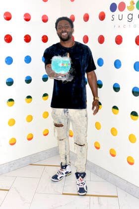 Derrick Henry at the pre dinner of virtual concert of JNA at Sugar Factory Los Angeles, 05 04 2021 Foto:xD.xStarbuckx xFuturexImage