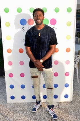 Derrick Henry at the pre dinner of virtual concert of JNA at Sugar Factory Los Angeles, 05 04 2021 Foto:xD.xStarbuckx xFuturexImage