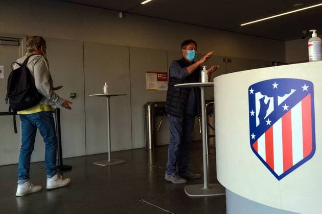 Vaccination against Covid 19 continues at the Wanda Metropolitano stadium in Madrid, Wednesday, April 7, 2020 Cordon Press