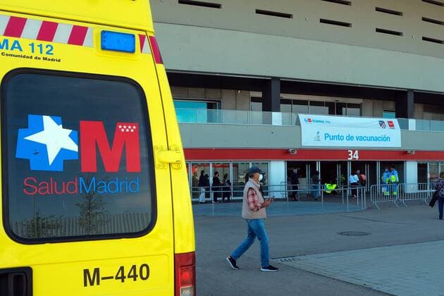 Vaccination against Covid 19 continues at the Wanda Metropolitano stadium in Madrid, Wednesday, April 7, 2020 Cordon Press