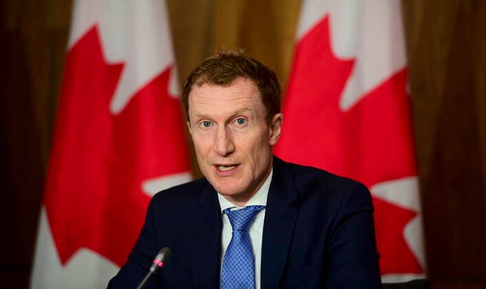 April 7, 2021, Ottawa, on, Canada: Minister of Indigenous Services Marc Miller holds a press conference during the COVID-19 pandemic in Ottawa on Wednesday, April 7, 2020. Ottawa Canada  - ZUMAc35_ 20210407_zaf_c35_052 Copyright: xSeanxKilpatrickx