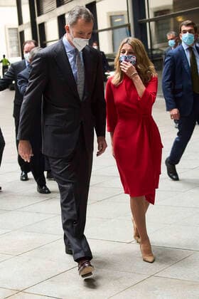 08-04-2021 King Felipe during the 7th edition of the Spanish confederation of small and medium enterprises, CEPYME, award at the national art museum in Madrid. No Spain Â  Copyright: xPPEx