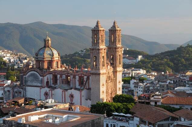 Church Iglesia de Santa Prisca, Taxco, old silver town under monument protection, Mexico, Central America Copyright: imageBROKER/D.xCrossland iblcda05355381.jpg