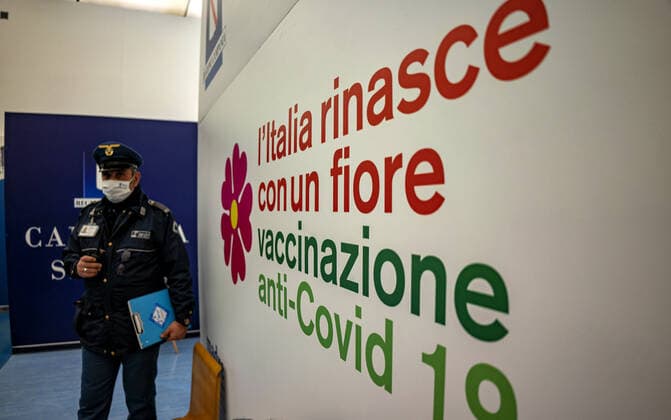 Covid Vaccine Center at the Madre Museum in Naples NAPLES, ITALY - APRIL 09: Mother Museum of the Covid Vaccine Center. It is the third vaccination center of ASL Napoli 1 after the Mostra d Oltremare and the Stazione Marittima. In Naples, a new vaccination center has been set up in the Madre Museum, a museum of contemporary art, to favor the residents of the historic center. Naples Campania Italy Copyright: AlessandroxBarone