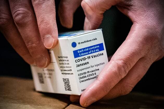 OSS The first doses of the vaccine produced by Janssen pharmaceutical company in Leiden are stored at the Movianto distribution center It is the fourth coronavaccine to become available in the Netherlands ANP ROB ENGELAAR  Copyright: xHollandsexHoogtex xxANPx x430076624x