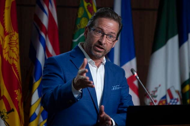 April 13, 2021, Ottawa, on, Canada: Bloc leader Yves-Francois Blanchet responds to a question during a news conference on Parliament Hill in Ottawa, Tuesday April 13, 2021. Ottawa Canada  - ZUMAc35_ 20210413_zaf_c35_011 Copyright: xAdrianxWyldx