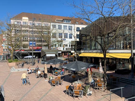 The outdoor gastronomy in the city centre of Kiel during the Corona Lockdown can reopen for the time being, the incidence values of the Corona pandemic are decisive.