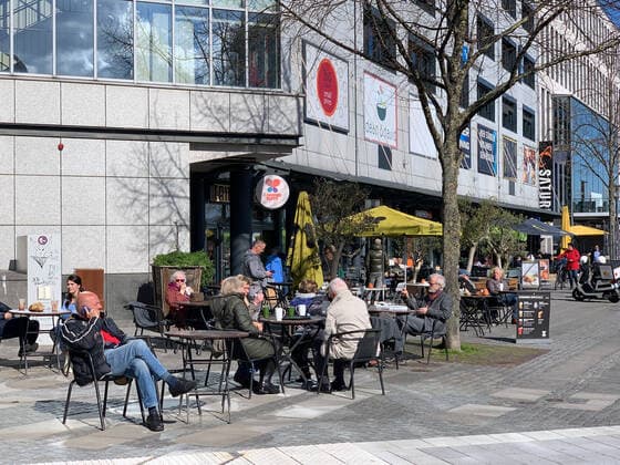 The outdoor gastronomy in the city centre of Kiel during the Corona Lockdown can reopen for the time being, the incidence values of the Corona pandemic are decisive.