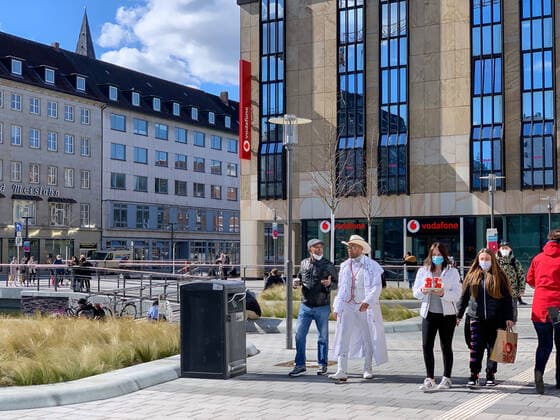 The outdoor gastronomy in the city centre of Kiel during the Corona Lockdown can reopen for the time being, the incidence values of the Corona pandemic are decisive.