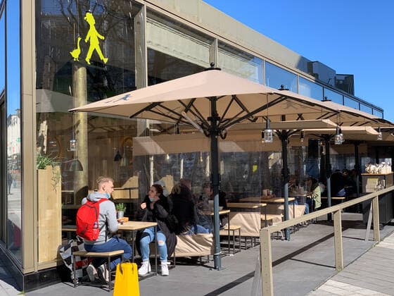 The outdoor gastronomy in the city centre of Kiel during the Corona Lockdown can reopen for the time being, the incidence values of the Corona pandemic are decisive.