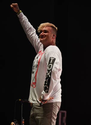 New Found Glory Konzert in Delray Beach, Florida. DELRAY BEACH - APRIL 14: Jordan Pundik of New Found Glory performs at the Old School Square Pavilion on April 14, 2021 in Delray Beach, Florida. Copyright: xmpi04 MediaPunchx