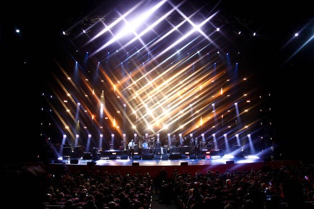 Entertainment Bilder des Tages KRASNOGORSK, MOSCOW REGION, RUSSIA - APRIL 16, 2021: A concert marking the 30th birthday of the Russian rock band Moral Codex at Crocus City Hall. Sergei Bobylev TASS  TS0FD085
