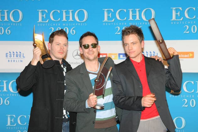 Echo Awards 12 03 2006 Musician Martin Vandreier Boris Lauterbach Bjoern Warns, Band Fettes Brot Prizewinner at the Echo Awards, at the Hotel Estrel, Sonnenallee 225, Berlin 12 03 2006