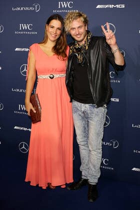 Finn Martin mit Ehefrau Ira - 10th Laureus Media Award in Berlin, Germany on 12.11.2014 Copyright: xJamesxColdreyx