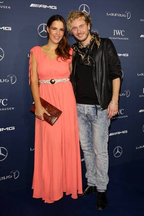 Finn Martin mit Ehefrau Ira - 10th Laureus Media Award in Berlin, Germany on 12.11.2014 Copyright: xJamesxColdreyx