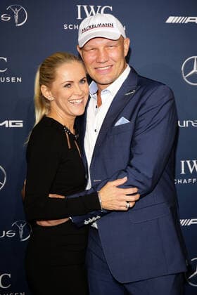 Axel Schulz mit Ehefrau Patricia - 10th Laureus Media Award in Berlin, Germany on 12.11.2014 Copyright: xJamesxColdreyx