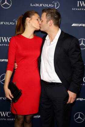 Ole Bischof mit Ehefrau Nina - 10th Laureus Media Award in Berlin, Germany on 12.11.2014 Copyright: xJamesxColdreyx