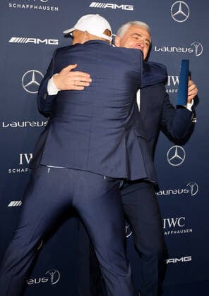 Axel Schulz und Andreas von Thien - 10th Laureus Media Award in Berlin, Germany on 12.11.2014 Copyright: xJamesxColdreyx