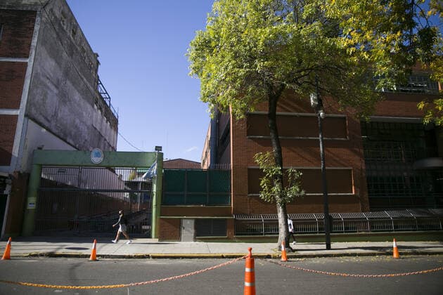March 19, 2021, Buenos Aires, Buenos Aires, Argentina: The Argentine Government closes schools to combat covid-19 in Buenos Aires.President Alberto FernoÂ¡ndez declares a night curfew. Police forces will control compliance with the measures and the Army will provide health care.From 8:00 p.m. to 6:00 a.m. it will not be possible to circulate on the streets of Buenos Aires and its metropolitan area. Schools in Argentina s most densely populated region will be closed for two weeks starting Monday. Nor may recreational, educational or religious activities be carried out in closed spaces. These are some of the main measures announced this Wednesday by the Argentine president, Alberto FernoÂ¡ndez, to stop the rapid escalation of positive cases - ZUMAc230 20210319_znp_c230_001 Copyright: xVirginiaxChailex