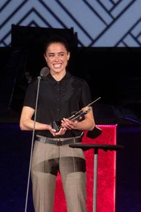 Sant Jordi Award Verleihung in Barcelona Spanish actress Patricia Lopez Arnaiz receives the Best Spanish Actress Sant Jordi Award during the 65th edition of Sant Jordi Awards of Cinema, in Barcelona, Catalonia, Spain, 19 April 2021. 65th edition of Sant Jordi Awards of Cinema !ACHTUNG: NUR REDAKTIONELLE NUTZUNG!  Copyright: xMartaxPérezx GRAF8006 20210419-637544686472025090
