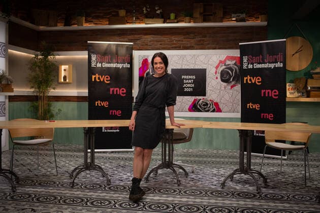 Actress Patricia Lopez Arnaiz, best Spanish actress for her work in Ane , poses during the presentation of the winners of the RNE Sant Jordi Film Awards 2021, on April 19, 2021, in Barcelona, Catalonia (Spain). The Sant Jordi Cinematography Awards are one of the oldest cinematographic awards in Spain. They are awarded annually by Radio Nacional de Espana (RNE) through its delegation in Barcelona since 1957, and do not have an economic endowment. 19 APRIL 2021;BARCELONA;AWARDS;SANT JORDI;CINEMA;RNE David Zorrakino LagenciaEP 04 19 2021 Barcelona Barcelona Spain Copyright: xDavidxZorrakinox 3651526