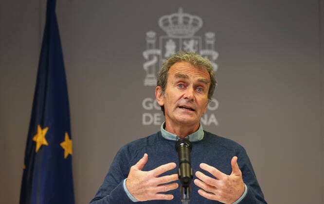 The director of the Center for Alerts and Health Emergencies (CCAES), Fernando Simon during a conference convened before the media, on April 19, 2021, at the Ministry of Health, Madrid, (Spain). During the conference, Fernando Simon has reported that the cumulative incidence continues to increase, 230.54 cases per 100,000 inhabitants in the last 14 days throughout the national territory. 19 APRIL 2021;PANDEMIC;CORONAVIRUS;EVOLUTION;COVID-19;CASES;INFECTED;HOSPITALIZED;STRAINS;VARIANTS Isabel Infantes LagenciaEP 04 19 2021 Madrid (Spain) Madrid (Spain) Spain Copyright: xIsabelxInfantesx 3651752