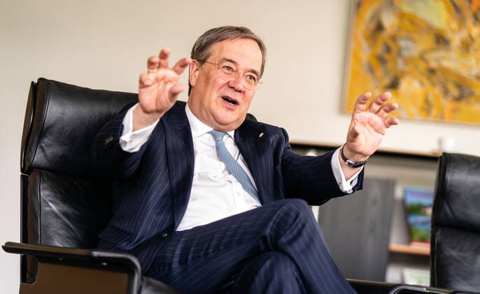 Berlin, 02 07 2020 Armin Laschet, CDU, Minister President of North Rhine-Westphalia, in interview BERLIN Germany