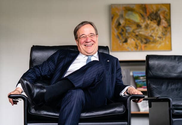 Berlin, 02 07 2020 Armin Laschet, CDU, Minister President of North Rhine-Westphalia, in interview BERLIN Germany