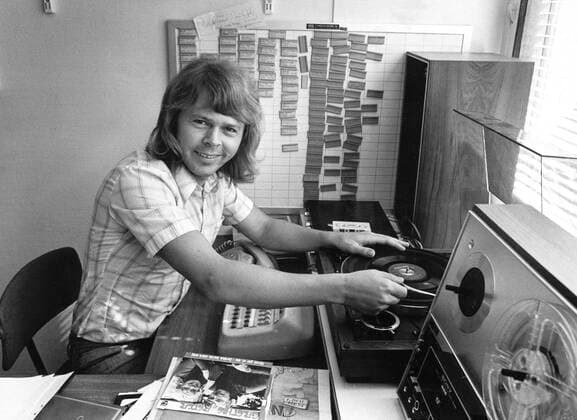 Bjorn Ulvaeus in the recording studio in Stockholm, Sweden, on August 07, 1973. Phto: Bertil Stilling Expressen TT code 40 Stockholm SWEDEN x40x *** Bjorn Ulvaeus in the recording studio in Stockholm, Sweden, on August 07, 1973 Phto Bertil Stilling Expressen TT code 40 Stockholm SWEDEN x40x,  Copyright: xBertilxStilling Expressen TTx BJORN ULVAEUS 1973