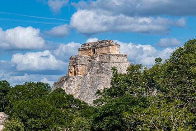 The Maya ruins of Uxmal, UNESCO World Heritage Site, Yucatan, Mexico, North America Copyright: MichaelxRunkel 1184-5555