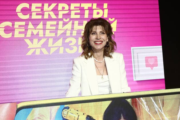 MOSCOW, RUSSIA - APRIL 23, 2021: Actress Svetlana Kamynina attends an Avans award ceremony at the 43rd Moscow International Film Festival. Avans is an award presented annually by Kinoreporter magazine to young film actors. Valery Sharifulin TASS  TS0FDE04