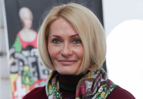 MOSCOW, RUSSIA â€“ APRIL 24, 2021: Russia s Deputy Prime Minister Viktoria Abramchenko is seen in the Museum of Moscow on the closing day of the 2021 Mercedes-Benz Fashion Week Russia. Sergei Karpukhin TASS  TS0FDEA4